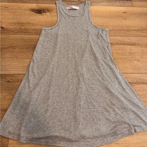 Free People Gray Sleeveless A-Line Dress